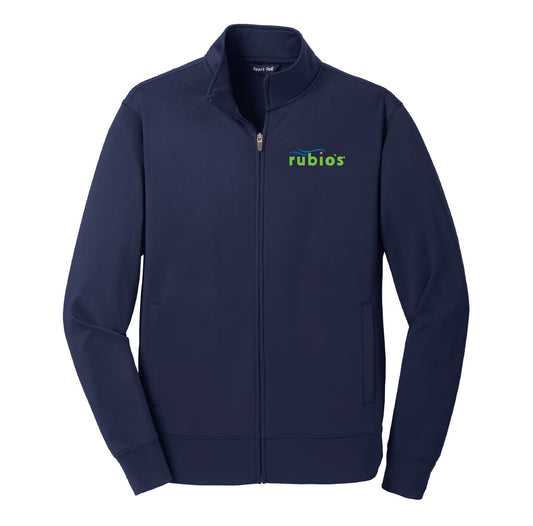 Sport Tek Fleece Full-Zip Jacket - Navy